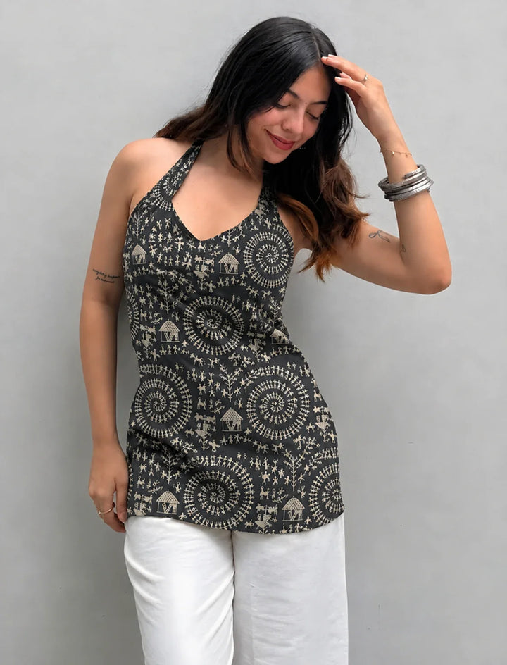 Ojasvi Halter Neck Kurti