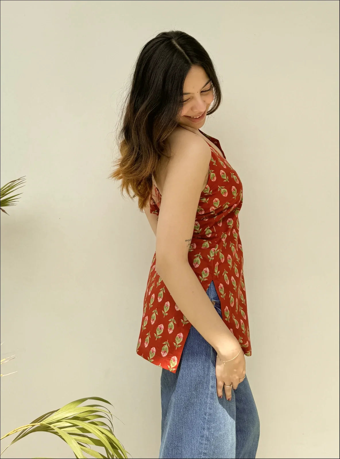 Mayra Halter Neck Kurti