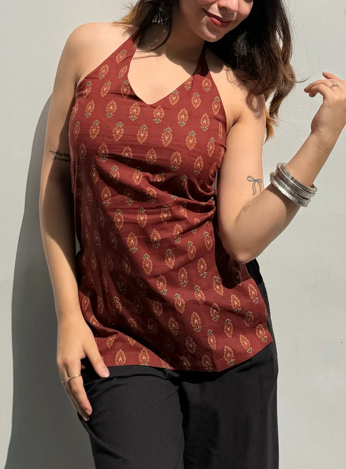 Rumi Halter Neck Kurti